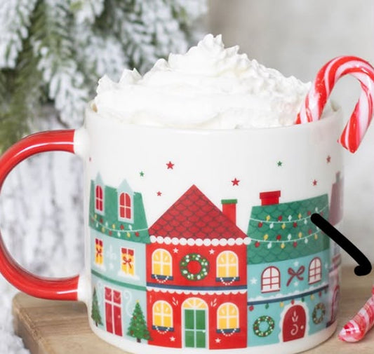 CHRISTMAS STREET PRINT MUG