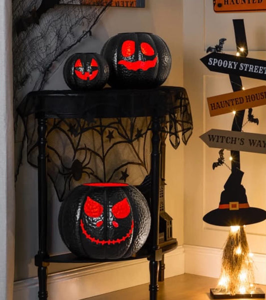 3 Stacking Metal Pumpkins