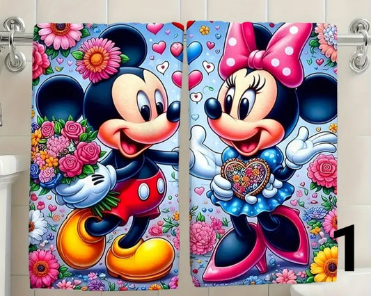 Mouse & Micky hand towels