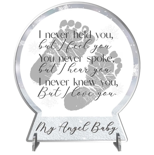 Personalised Angel Baby Snow globe