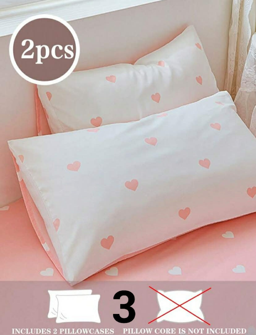 2 pcs Set, Fresh Green Floral Print, Super Soft, Cute Girl Pattern, Compact & Suitable For Spring/Summer Students, Bedding Set (Without Pillow Insert), Fits