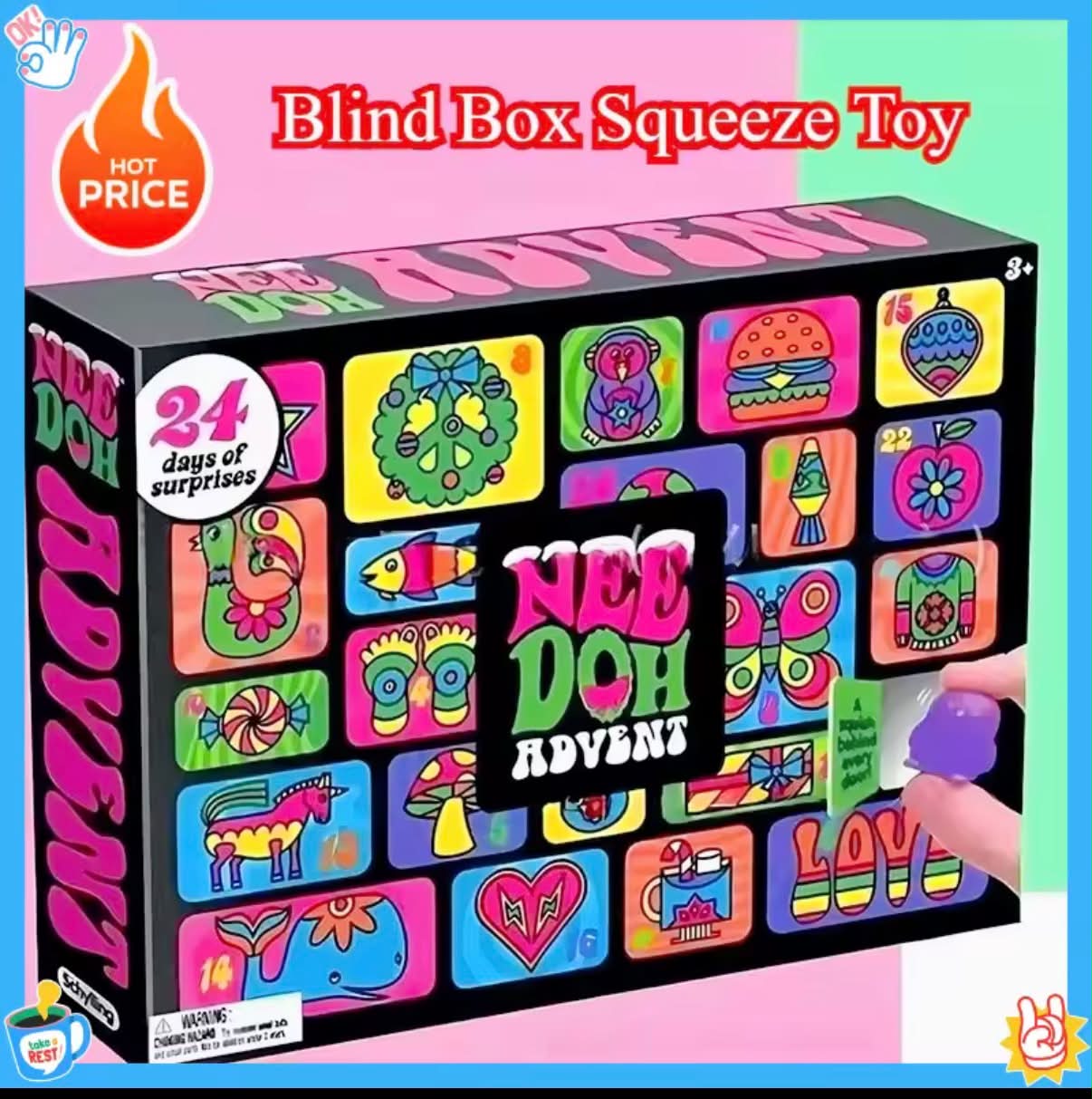 Hot Surprise Blind Box Needoh Advent Calendar  

These are pre order