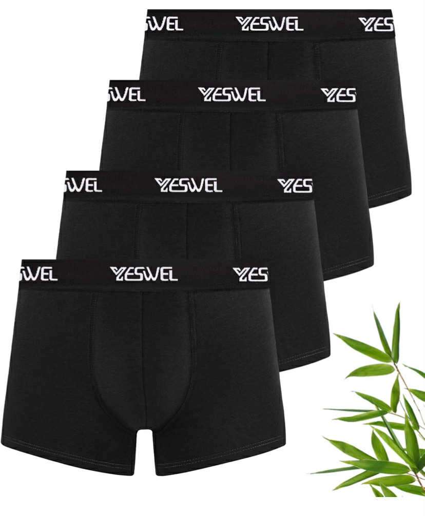 Yeswel Bamboo Boxers for Men,  (M-3XL)
