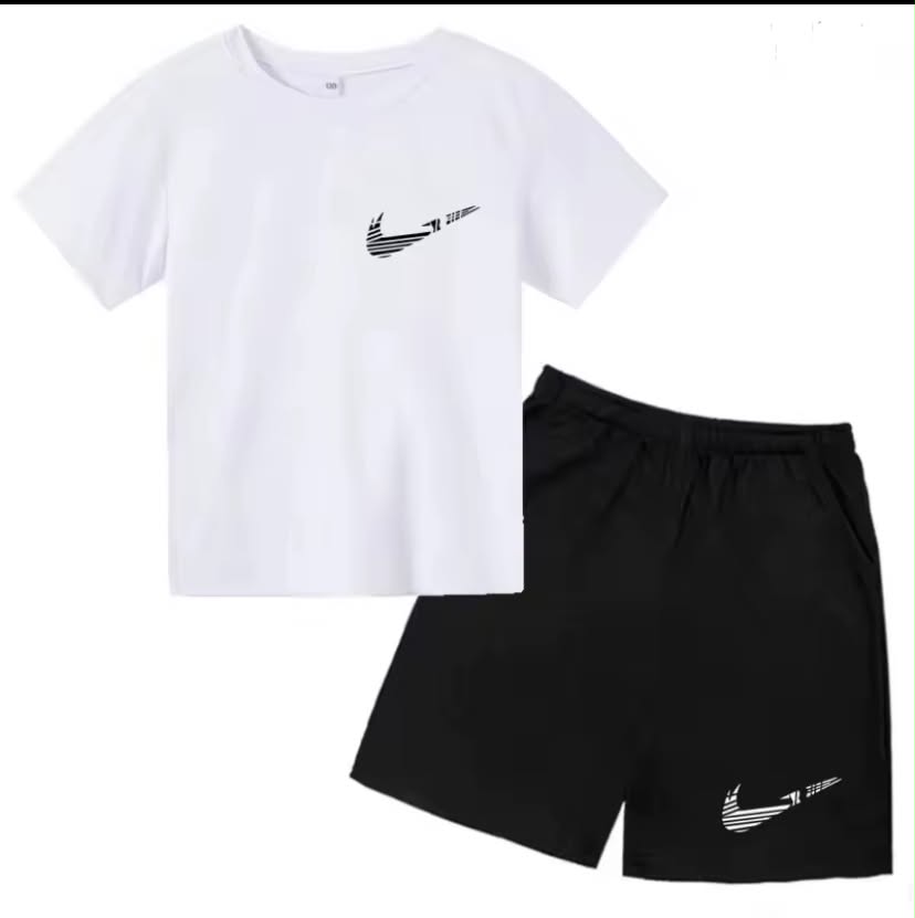 Children Summer New Short Sleeve T-shirt+shorts