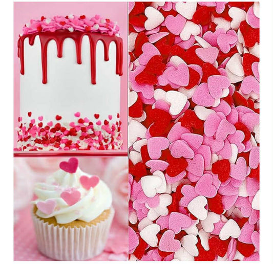 Lozadia 100g Edible Heart Sprinkle Of Sugar Cake Sprinkles,