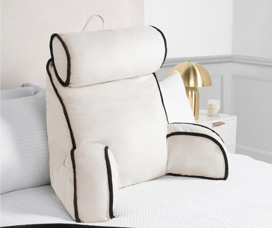 Piped Edge Cuddle Cushion With Head Rest