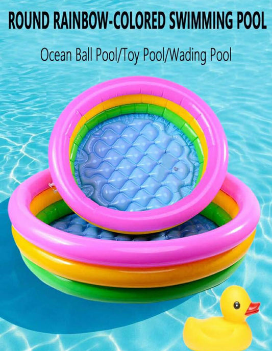 1 pc Inflatable Round Swimming Pool, Extra Large Thick Family Use Pool, Suitable For Adults, Outdoor, Garden, Backyard, Summer Water Party, Beach Essentials, Beach Accessories, Pool Float
