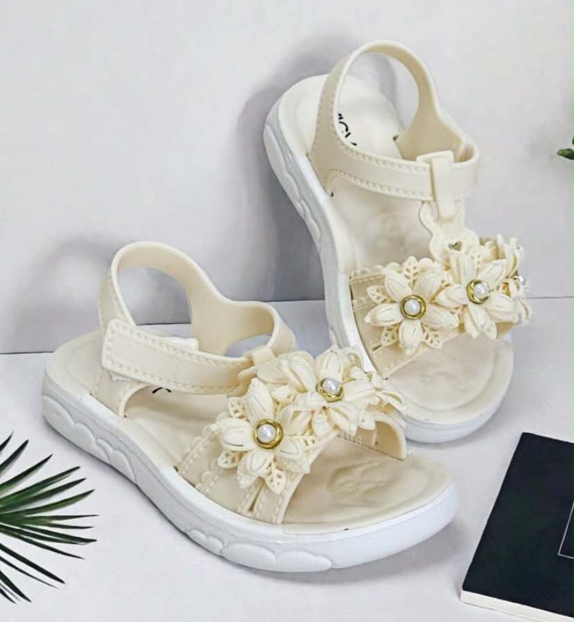 Cute Rhinestone Bow Open Toe Girls Sandals, Breathable Shoes