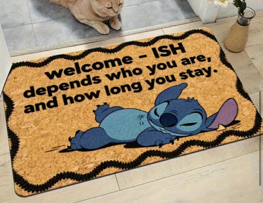 1 pc Disney Polyester Doormat Stitch Welcome Mat