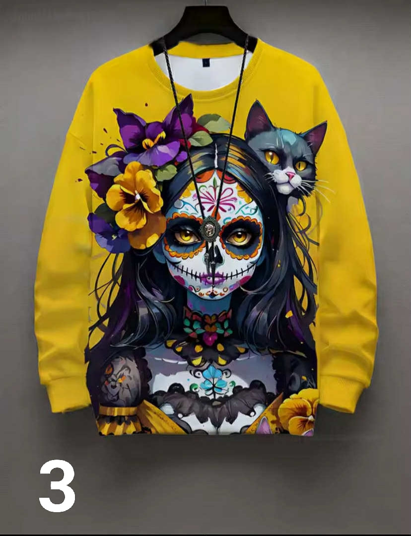 round-neck sweatshirt