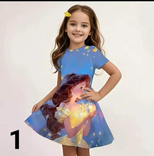 Disney Summer Hot Selling Short Sleeved dresses