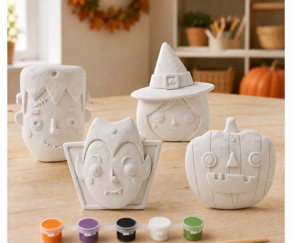 Halloween Paint Your Own Characters 4 Pack
