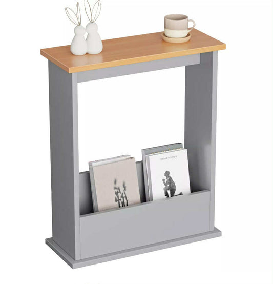 Slim Side Table with Storage Small Space Sofa End Table Bedside Living Room Home