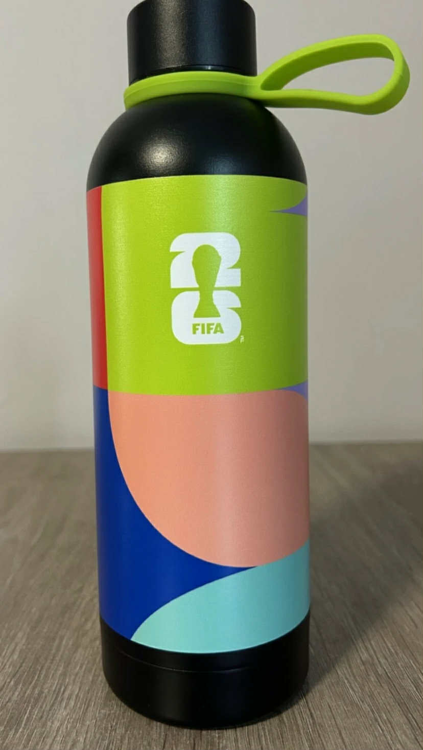 FIFA 2026 WORLD CUP BRANDED SPORTS WATER DRINKING BOTTLE FLASK ALUMINIUM 800ML