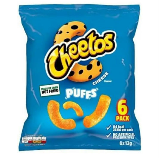 Cheetos Puffs Cheese Multipack Crisps 6 x 13g