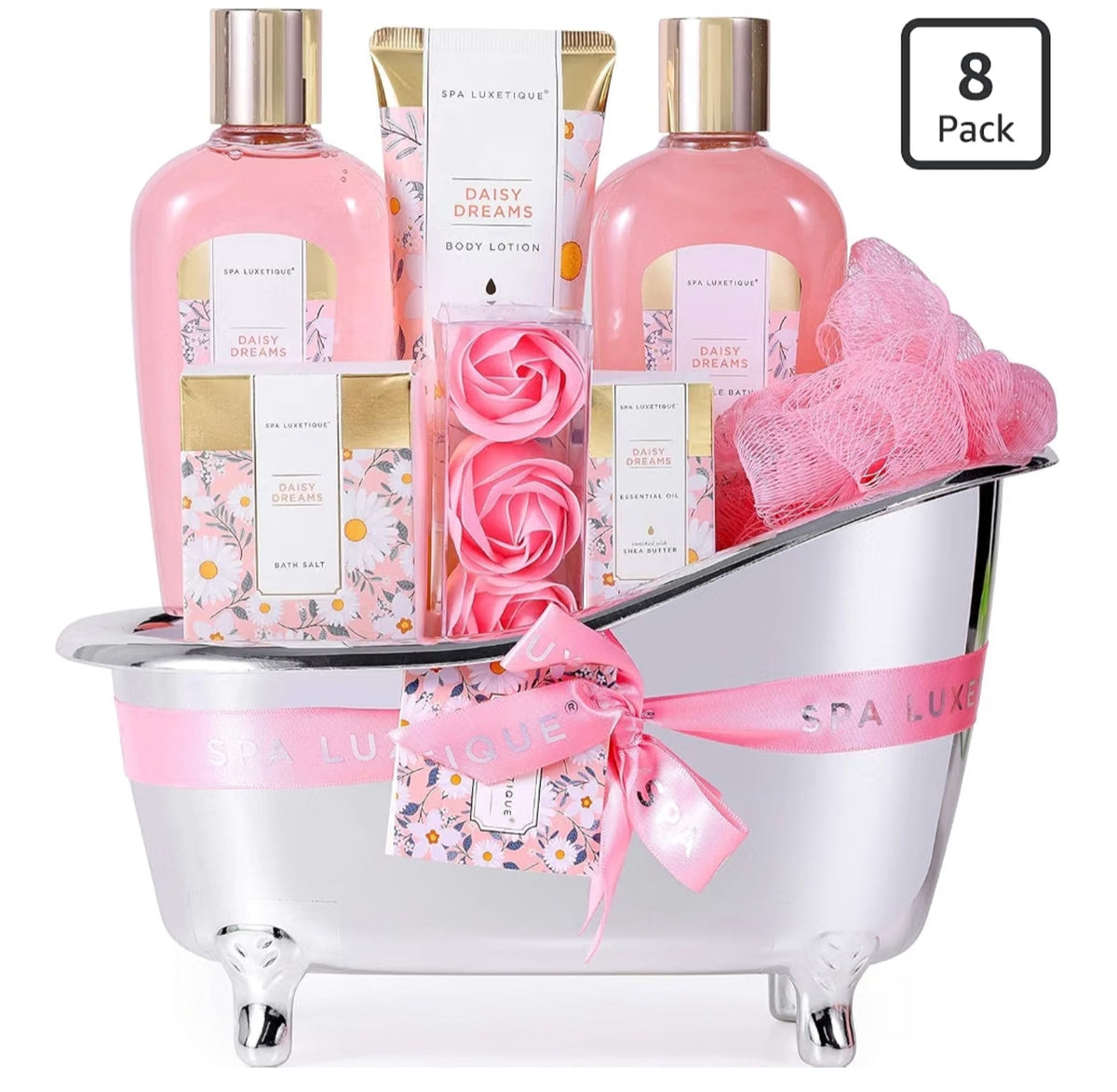 8pcs Spa Luxetique Christmas Pamper Sets for Women Gift,  Spa Bath Gift Sets with Essential Oil,Body Lotion,Bath Bombs.