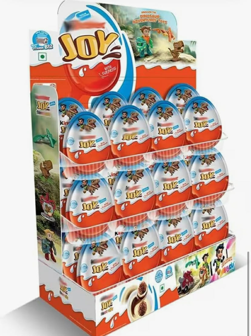 Surprise Chocolate JOY MIX  Delicious Tasty And Twisty Treat Gift box For Birthday, Christmas (Pack of 24), Kinder Joy Egg MIX