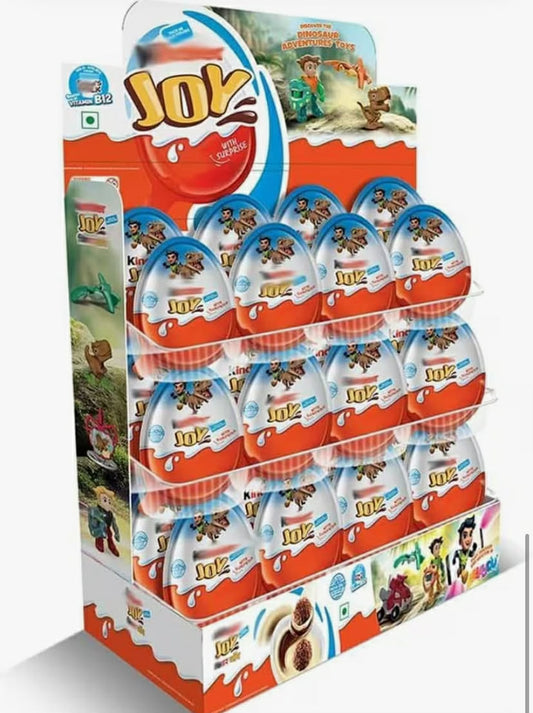 Surprise Chocolate JOY MIX  Delicious Tasty And Twisty Treat Gift box For Birthday, Christmas (Pack of 24), Kinder Joy Egg MIX