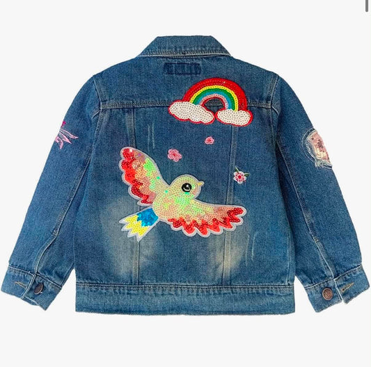 Spring And Autumn Girls Denim Jacket Kid'S Jacket Top