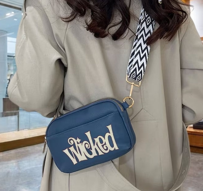 Wicked Design Printed Women's Crossbody Bag, Suitable for Travel, Commuting, and Daily Use. Simple New Portable Fashionable Single-Shoulder Crossbody Bag, Women's Single-Shoulder Shopping Bag