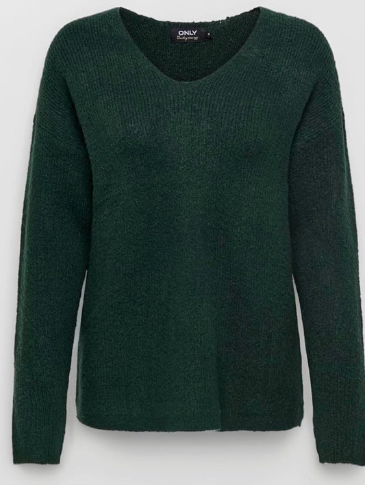 Women's Onlcamilla V-Neck  Pullover KNT Noos Sweater