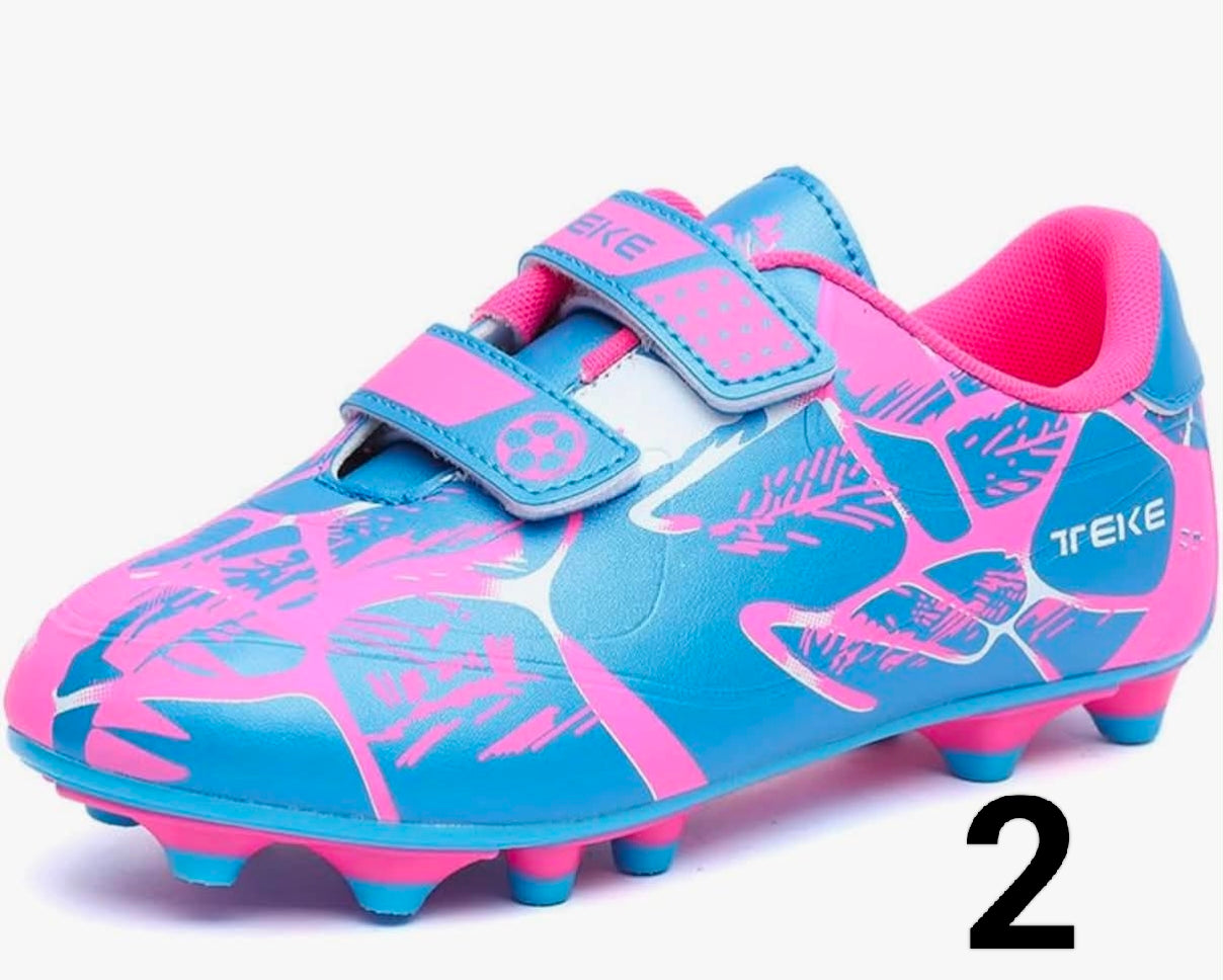 Boys Football Boots Shoes Kids Girls FG/AG Soccer Athletics Training Sport Running Shoes Profession Competition Teenager Indoor Outdoor Cleats Sneakers for Unisex