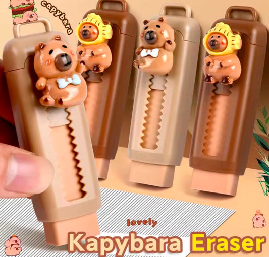 Kawaii Capybara Retractable Rubber Eraser