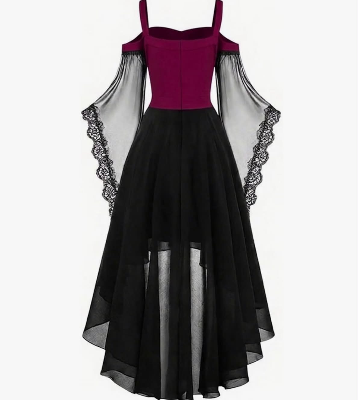 Medieval Dress Women Costumes for Women Medieval Dress with Trumpet Sleeves Gothic Dresses, Carnival,