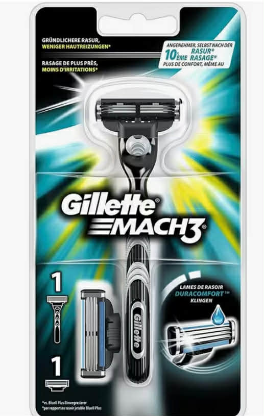 Gillette Mach3 Razor with 2 Blades