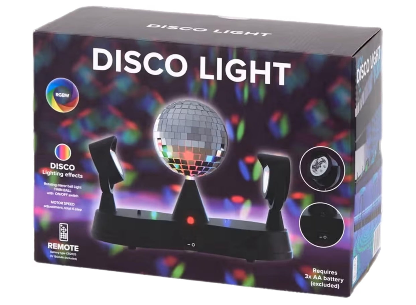 Large Disco Ball & Lights with Remote Control