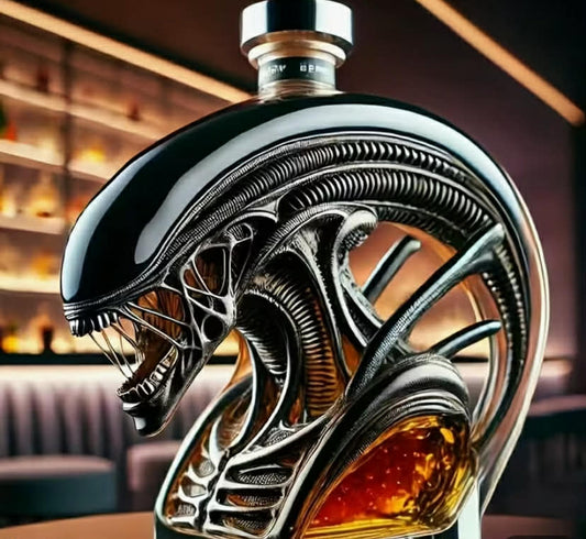 1 pc Irregular-shaped Glass Decanter, Whiskey Decanter, High Borosilicate Glass, Can Hold Brandy, Vodka, Whiskey, Etc., Suitable for Home, Bar, Wine Cabinet Display, Dining Table