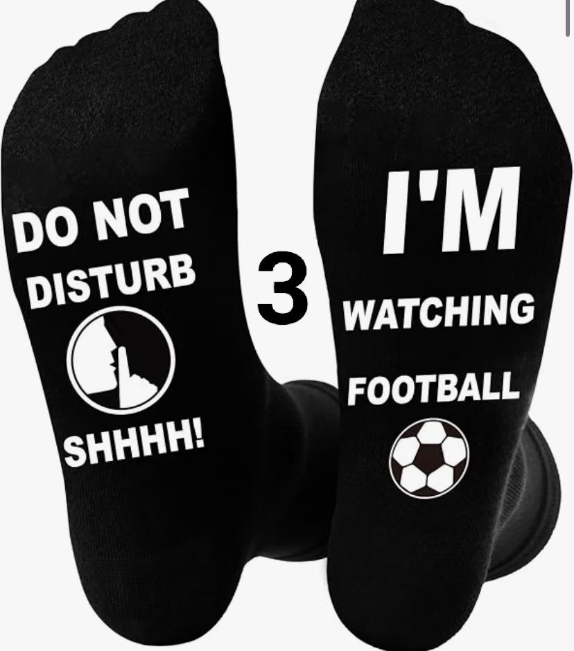 Niorasen Funny Gifts for Men Dad, Black Cotton Calf Funny Socks, Size 6-11