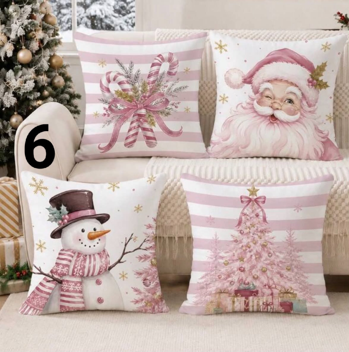 4pcs  Christmas Pillow Case,