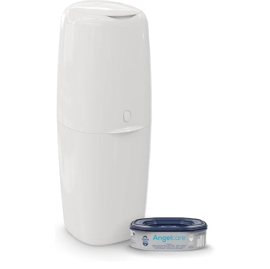 XL Nappy Bin - holds up to 70 nappies – simple no twist refills – for less film use – get more nappies per cassette and save! Includes 1 octo refill cassette