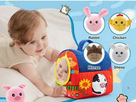 Toys Infant Animal Farm Toy Set, Suitable for 6-Month-Olds to Play, Enlightening Perception of The World, Made of Selected High-Quality Materials, Suitable for Family Night Parent-Child Interaction, Exercising Cognition And Color Shape Recognition