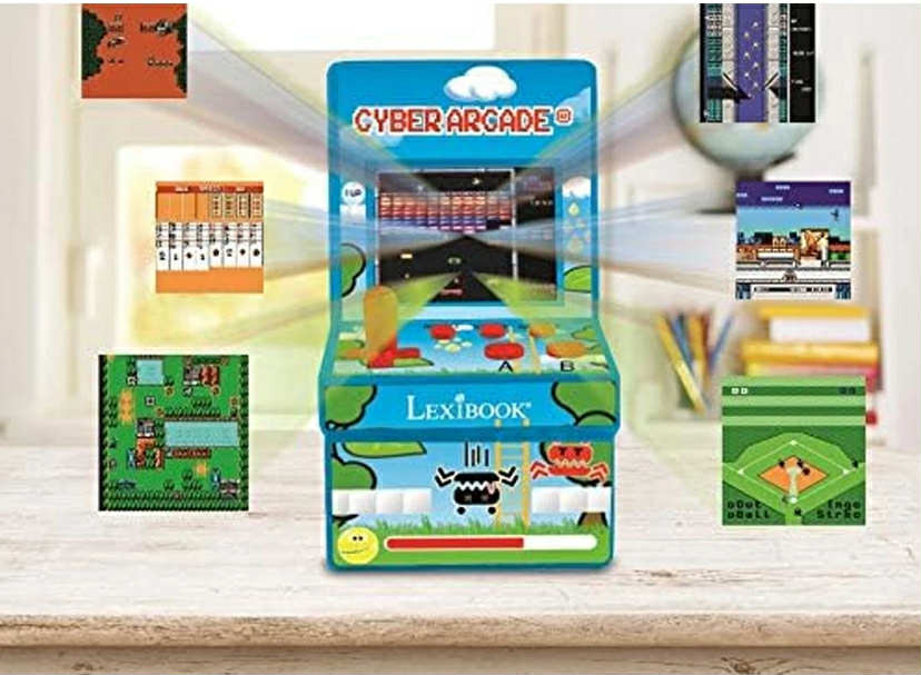 Lexibook Cyber Arcade Retro Game Console - 200 Games, 2.8" LCD Screen, Portable