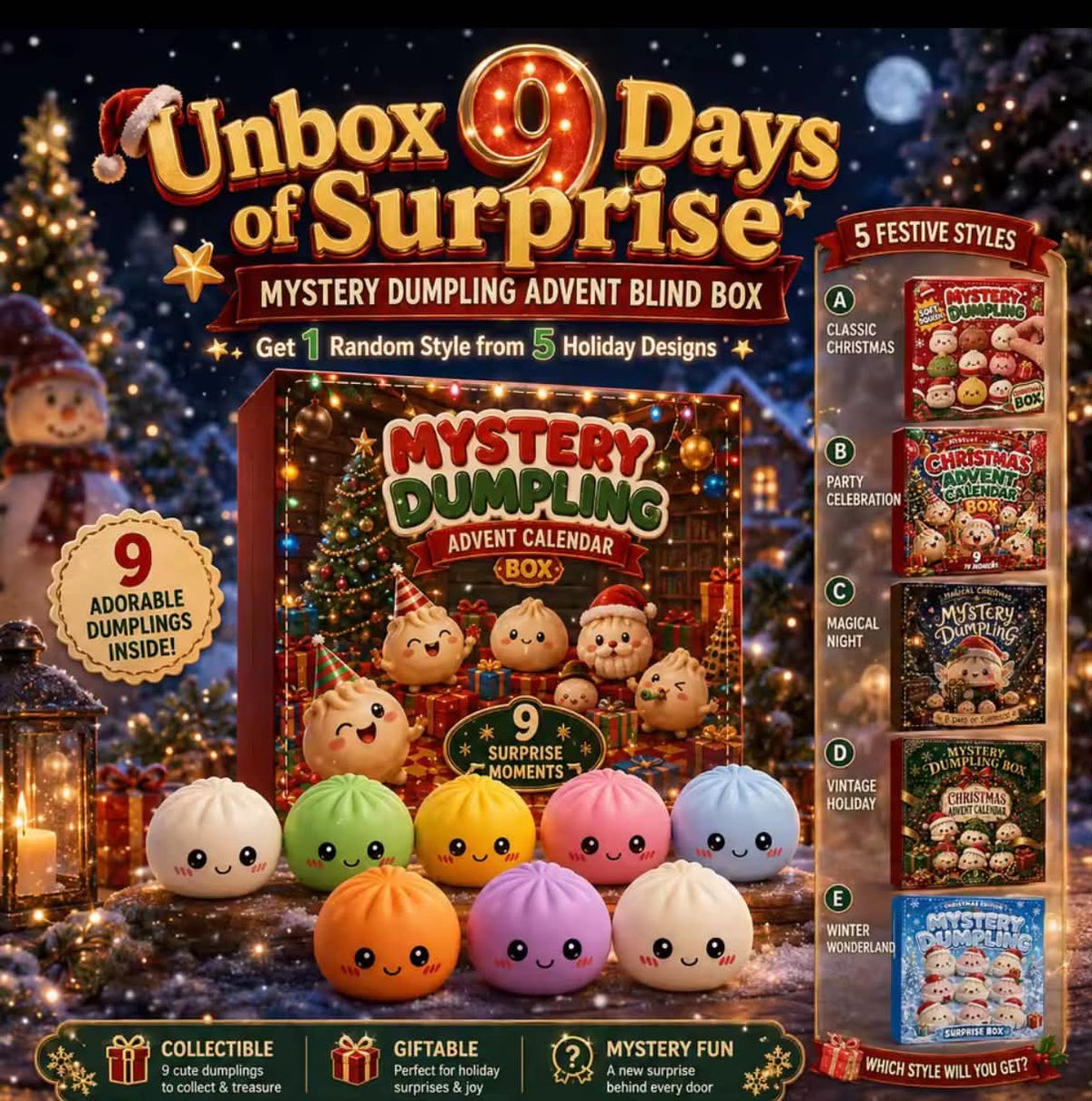 Christmas Squishy Advent Calendar