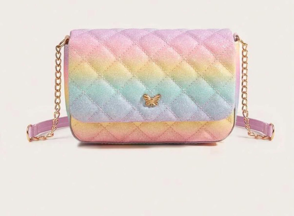 1pc Plaid Patterned PU Leather Crossbody Bag With Chain Strap For Girls, Everyday Use, Fashionable And Cute,
