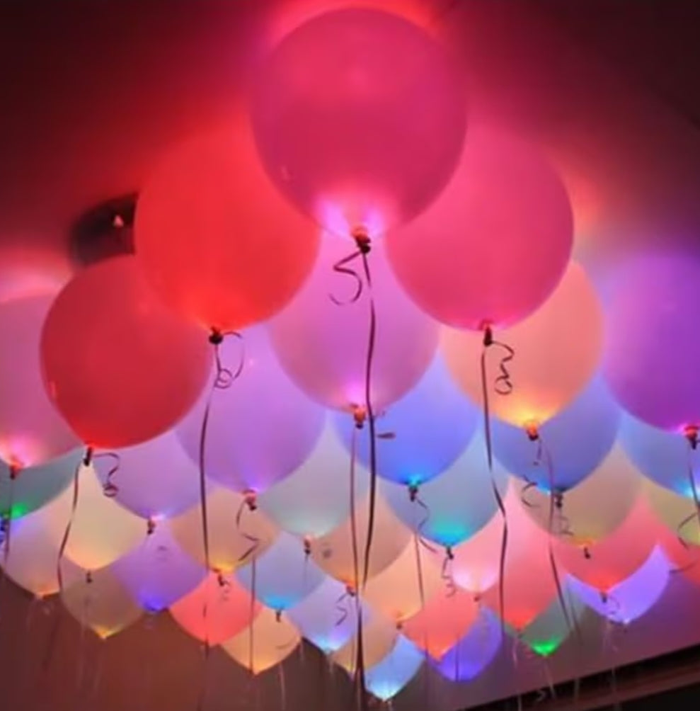 LED Balloons Pack Light Up Perfect Party Decoration