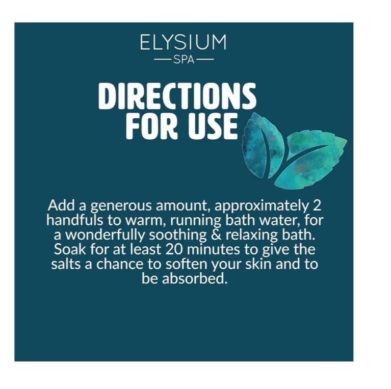 Elysium Spa Muscle & Bath Soak With Hemp Oil or Elysium Spa Muscle & Bath Soak With Menthol