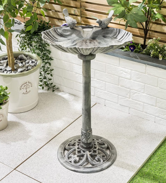 Plastic Resin Bird Bath for Garden,
