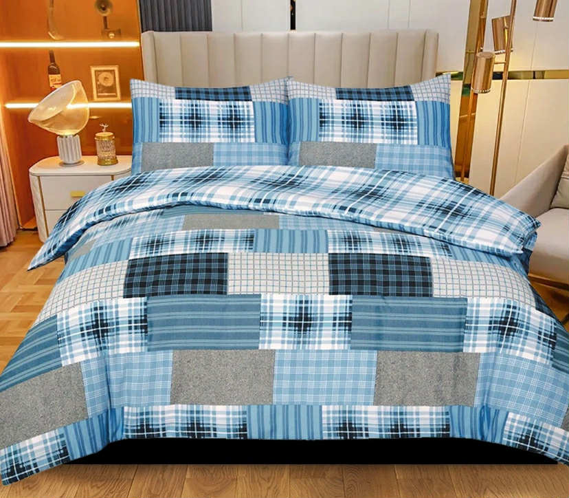 100% Rich Cotton Duvet Quilt Cover Bedding Set