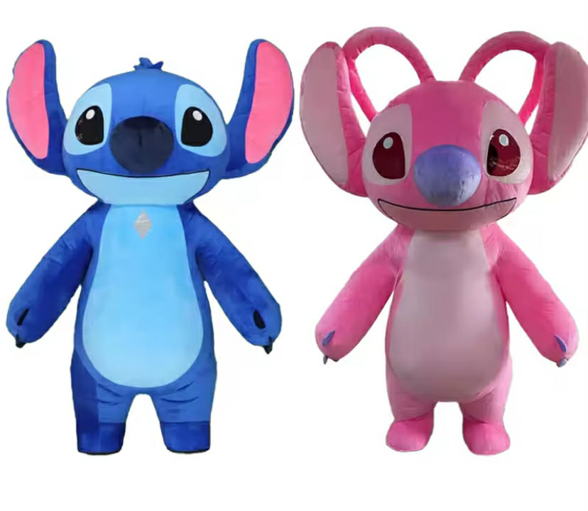Giant Blue Stitch Winnie the pooh Inflatable Mascot Costume Disney