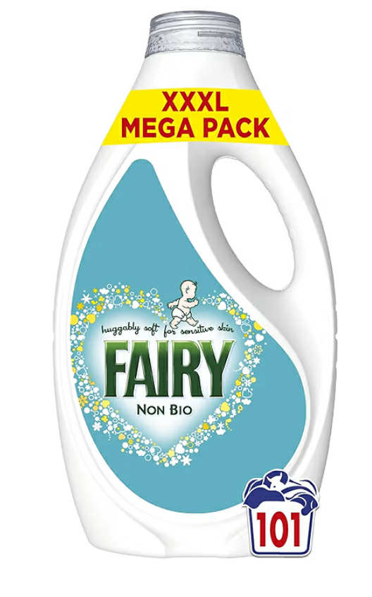 Fairy Non Bio Liquid Laundry Detergent, 101 Washes