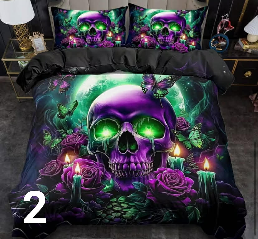 Picture bedding sets.