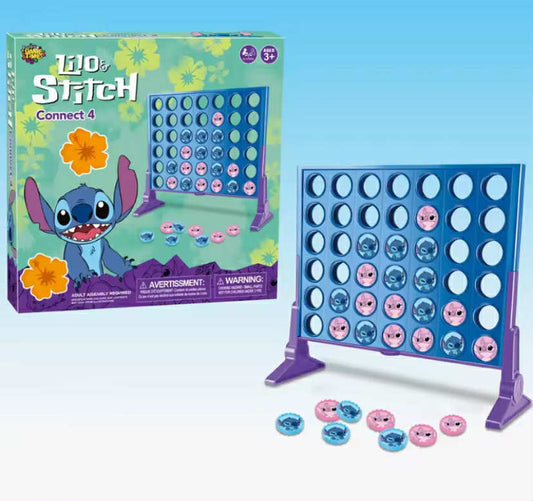 Disney Stitch Edition Game Connect 4 Four in A Row