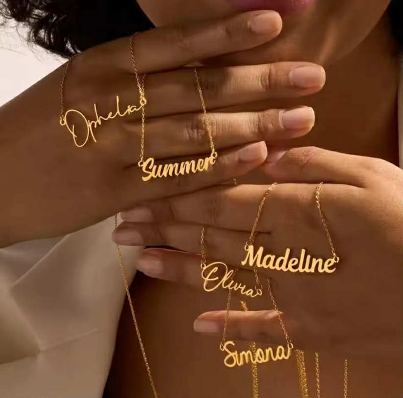 Personalized Necklace Customized Name Letter