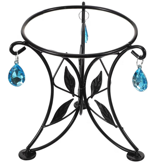 Metal Gazing Ball Stand Sphere Holder Crystal Ball Display Base Stable Iron Support for Garden Home Office Decor Plant Pot Rack