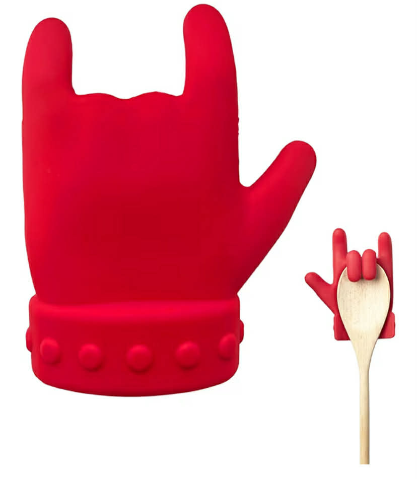 Creative Finger Shaped Spoon Rest Kitchen Tool, Practical Cooking Spoon Rest for Pots and Pans, Block Overflow Lid Lifter, Cute Kitchen Accessories, Cool Gadgets for Cooking Lovers
