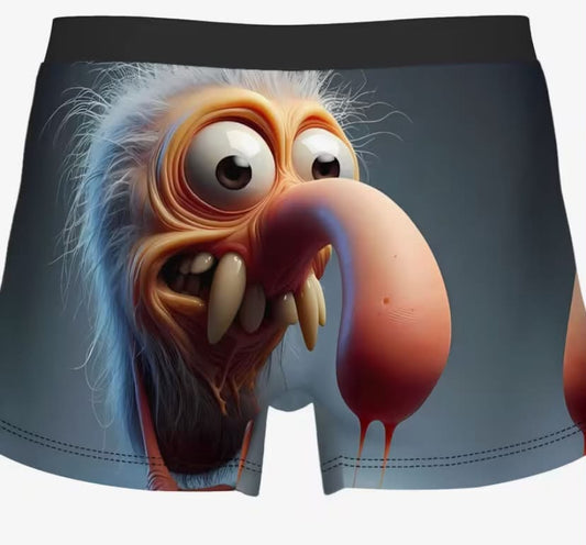 Funny Creatures Beings Man Underwear Shorts Boxer Cool Polyester Cool Underpants